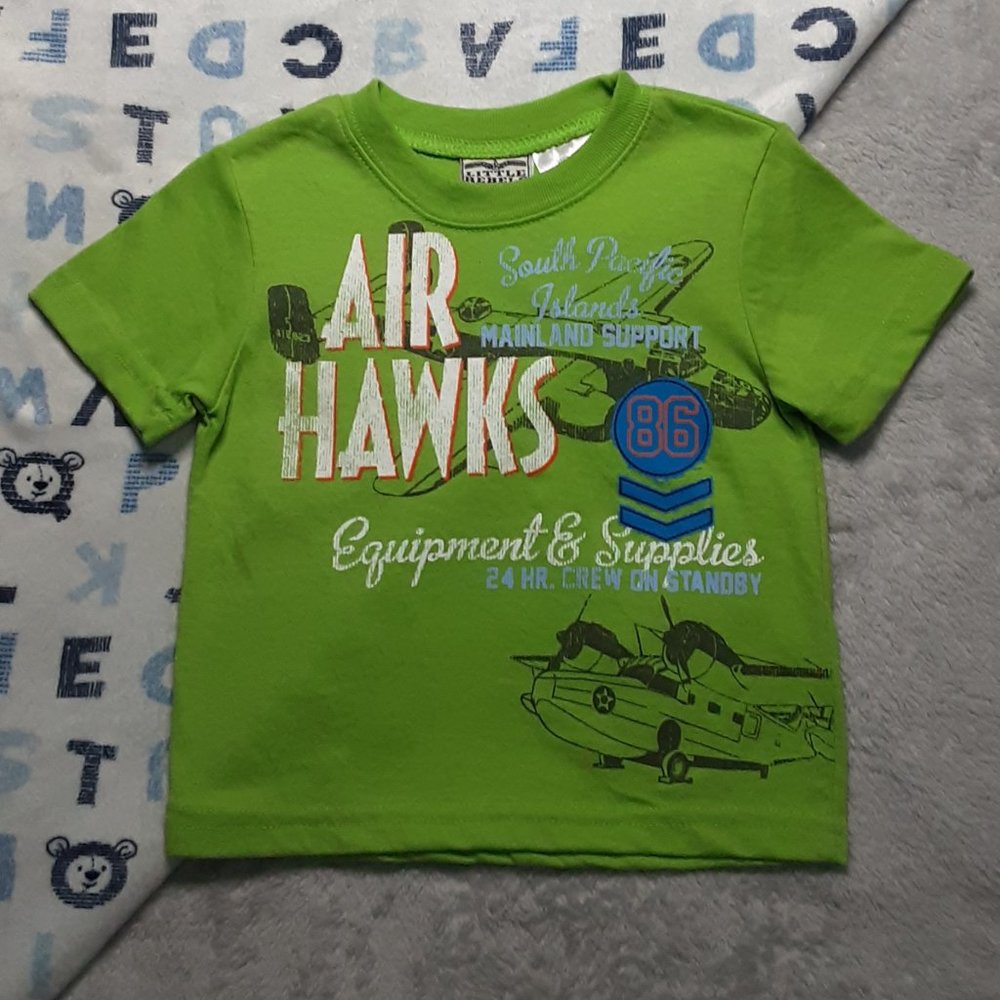 $1 | 12m | Little Rebels | "Air Hawks" Short Sleeved T-Shirt